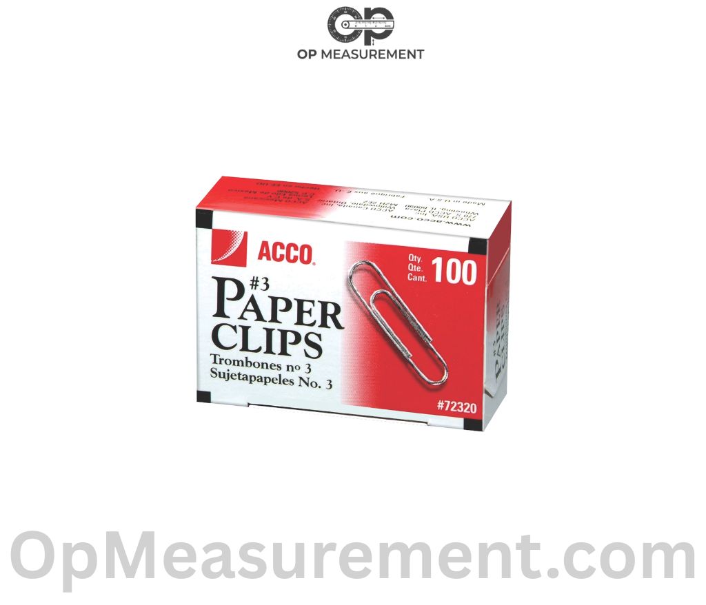 100 Standard Paperclips That Weigh 100 Grams