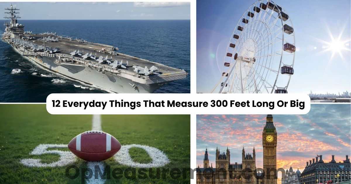 12 Everyday Things That Measure 300 Feet Long or Big
