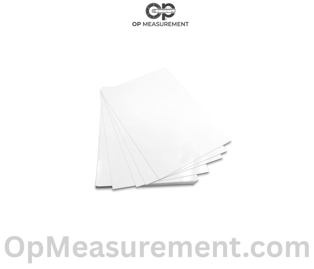 20 Sheets of A4 Printer Paper That Weigh 100 Grams