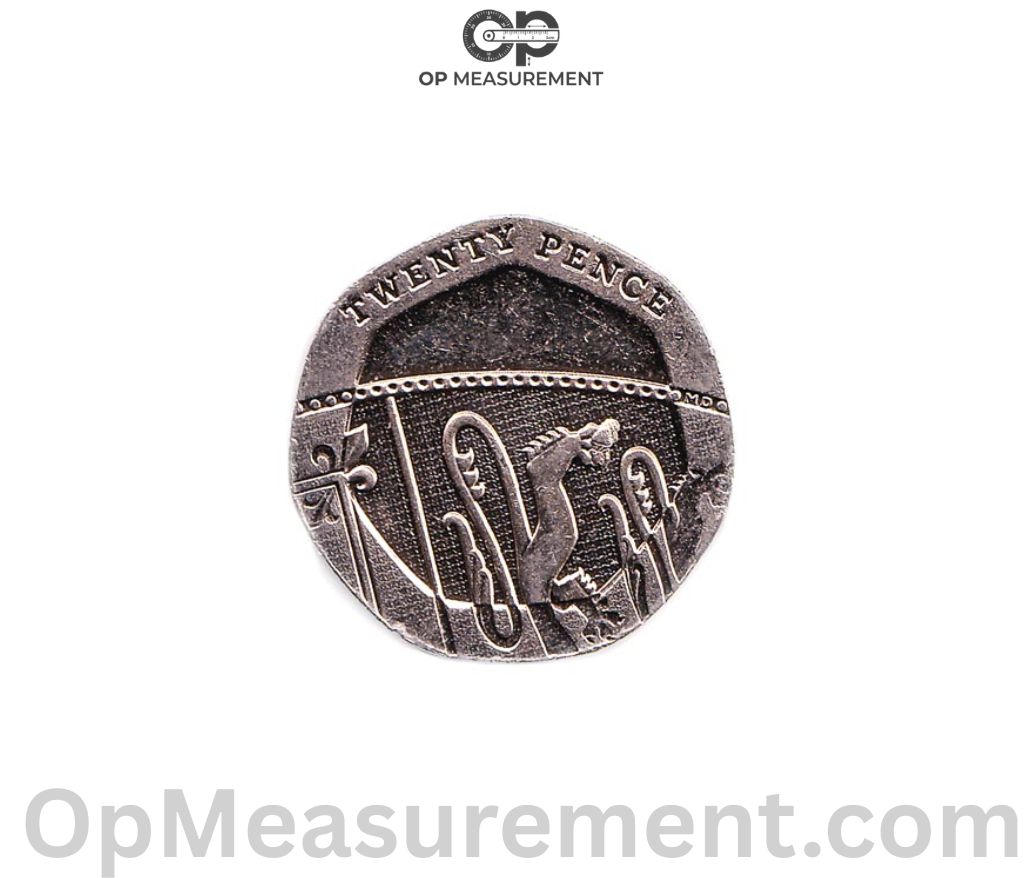 20 UK 20-Pence Coins That Weigh 100 Grams
