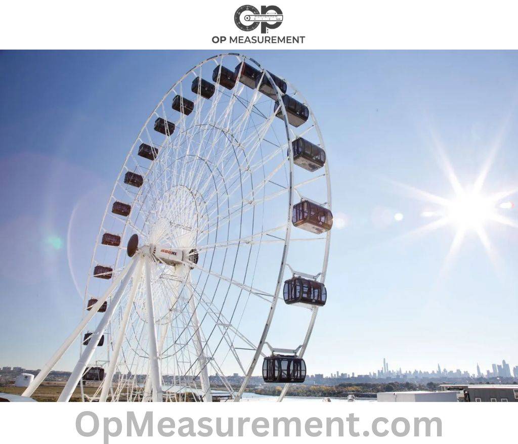 Large Amusement Park Ferris Wheels Measure 300 Feet Long or Big