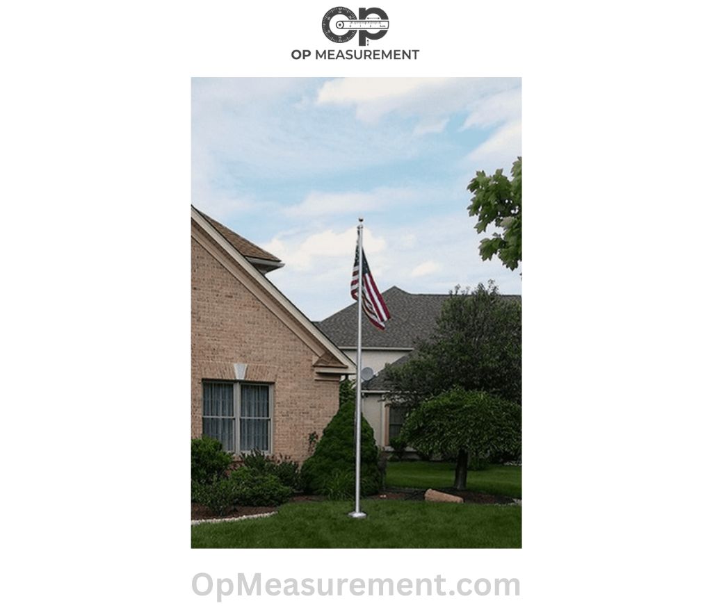 Residential Flagpole That Measure 15 Feet Long