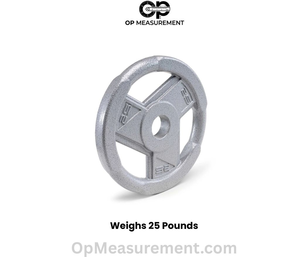 A 25 lb Olympic Weight Plate that Weighs 25 lbs