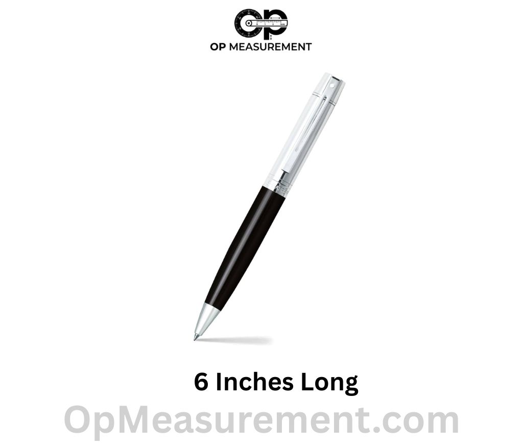 A Capped Ballpoint Pen measure 6 Inches Long