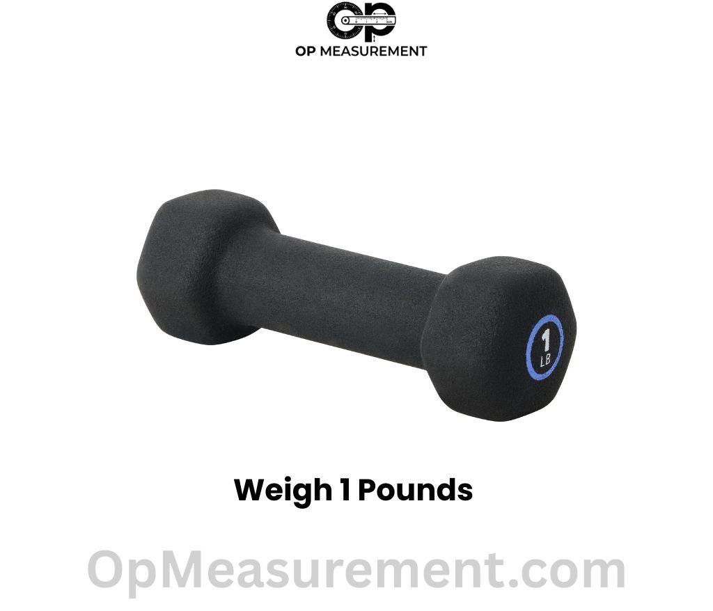 A Small 1-Pound Dumbbell weigh 1 pounds