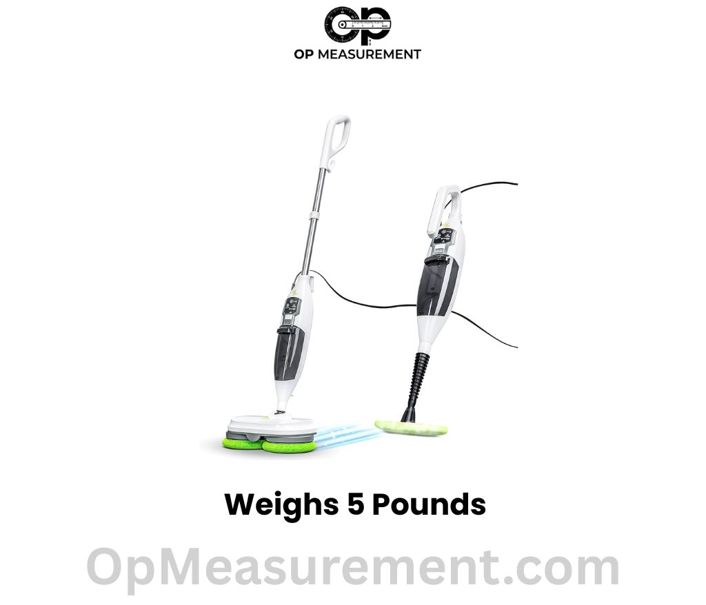 Electric Steam Mop Weighs 5 Pounds