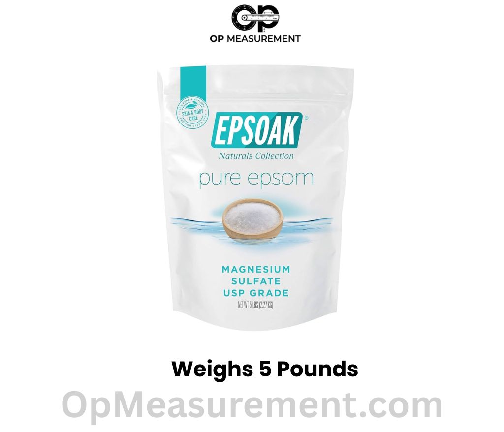 Five-Pound Bag of Epsom Salt Weighs 5 Pounds