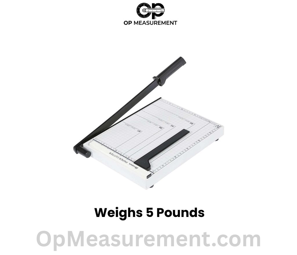 Guillotine Paper Cutter Weighs 5 Pounds