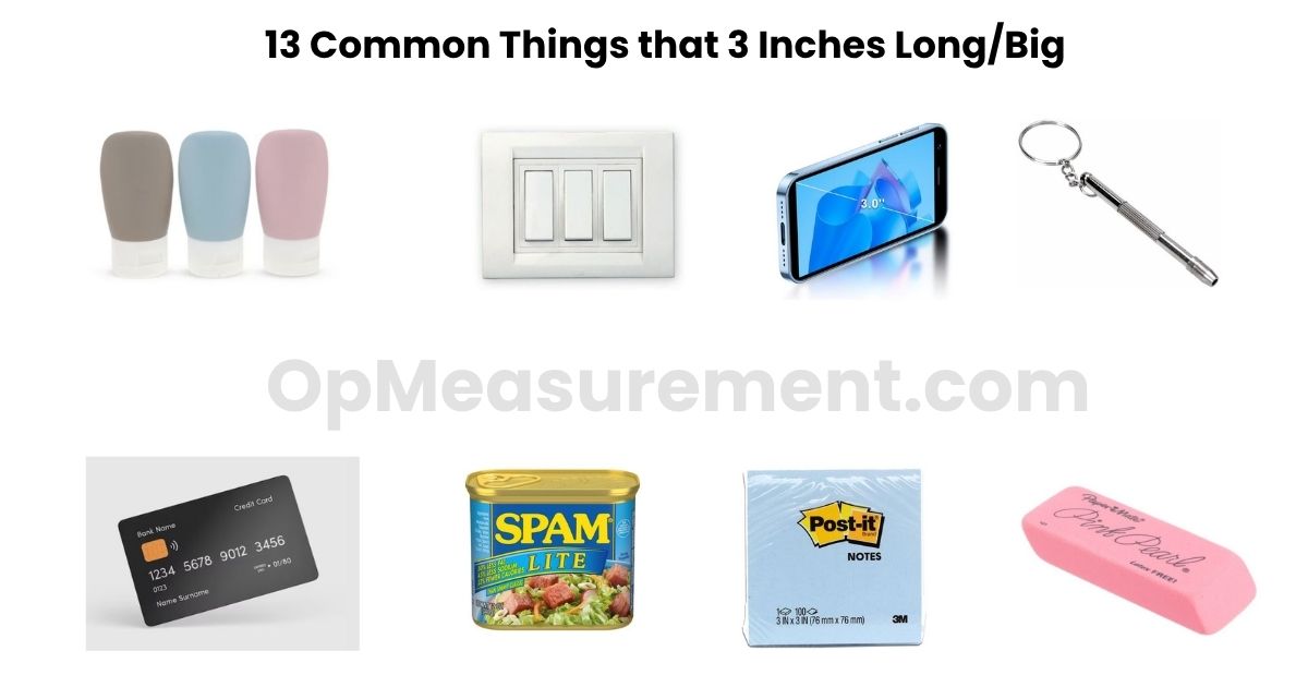 How Long Is 3 Inches — 13 Common Things that 3 Inches Long/Big