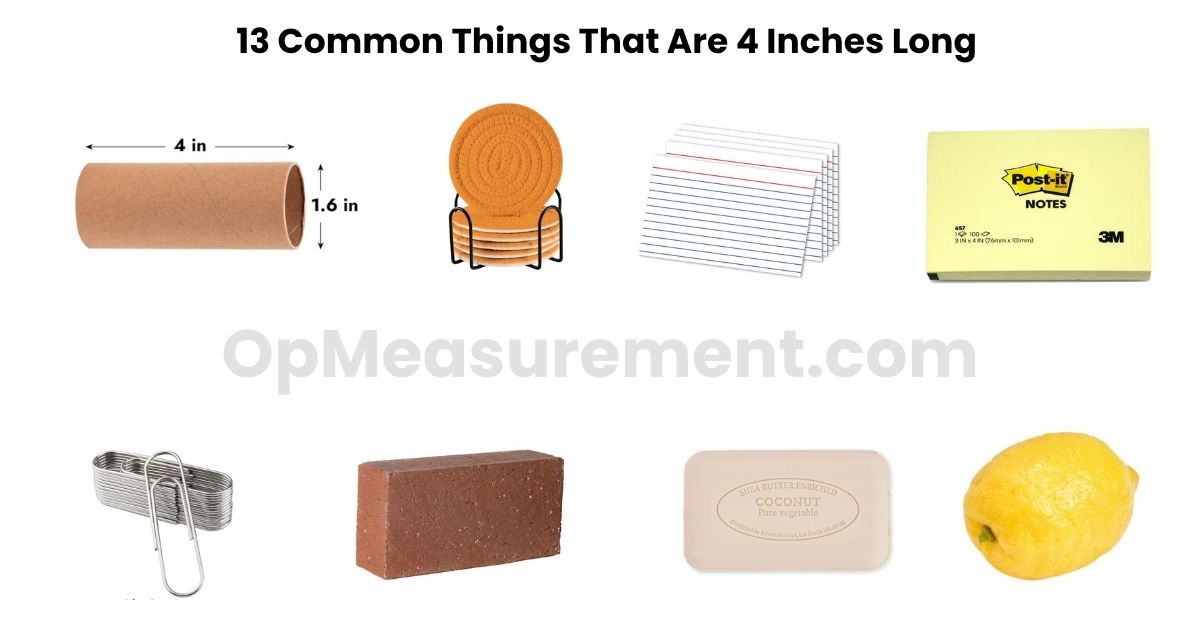 How Long Is 4 Inches? 13 Common Things That Are 4 Inches Long
