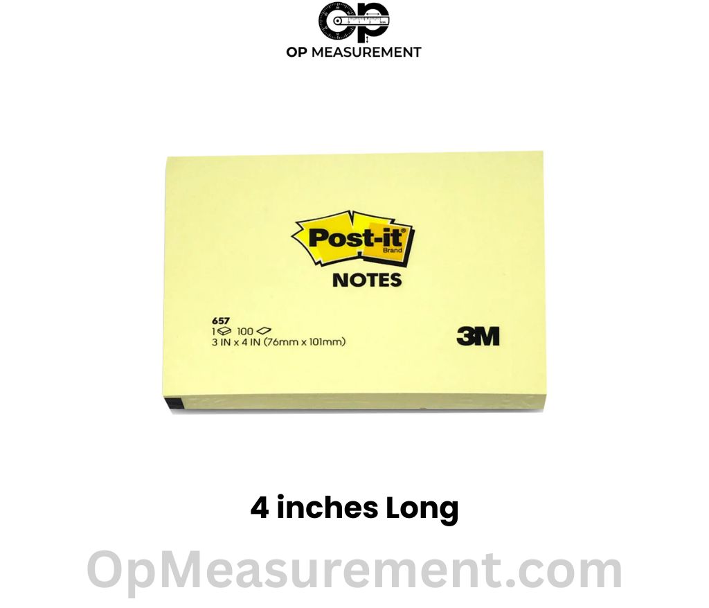Large Post-it Note that 4 Inches long
