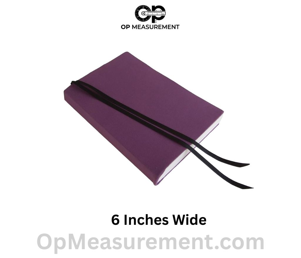 Paperback Book Width measure 6 Inches