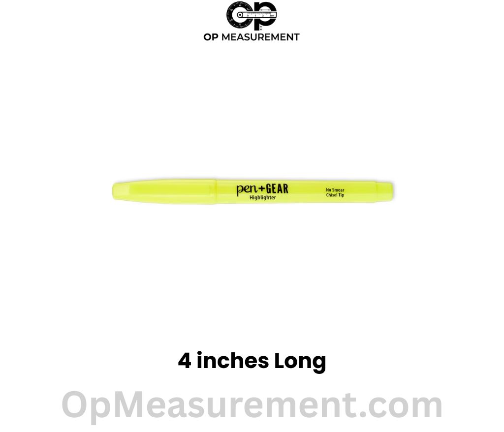 Pocket Highlighter (Cap On) that 4 Inches long