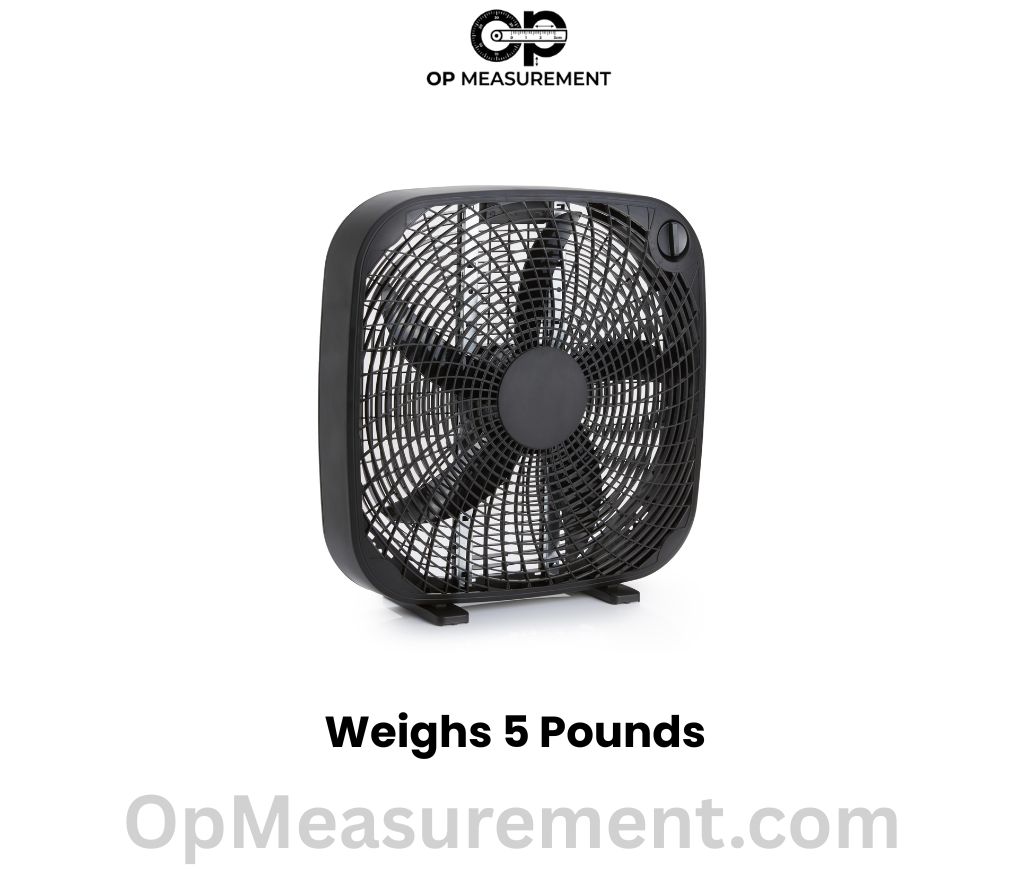 Standard 20-Inch Box Fan Weighs 5 Pounds
