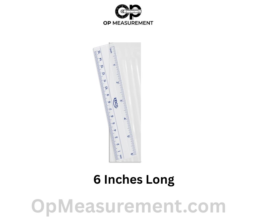 Standard Pocket Ruler that measure 6 Inches long