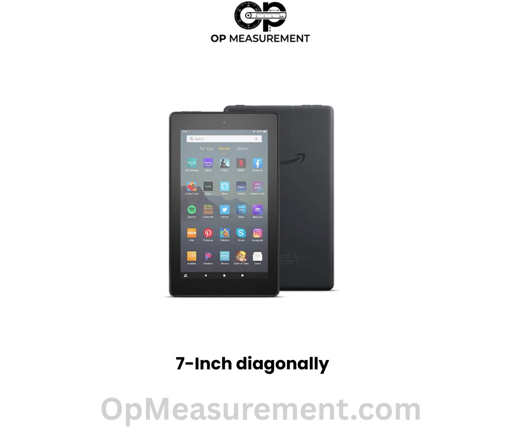 The Amazon Fire 7 Tablet Screen That Are 7 Inches long