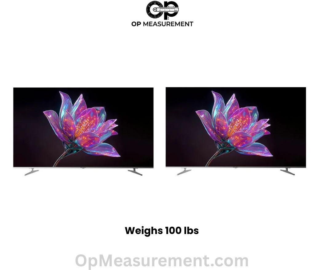 Two 75-Inch Televisions With Wall Mounts that weighs 100 lbs