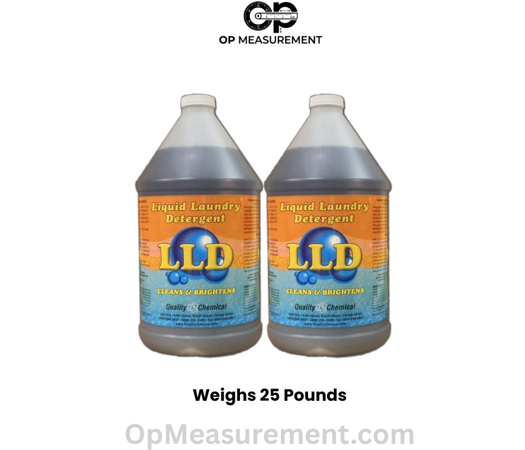 Two Large Bottles of Liquid Laundry Detergent that Weighs 25 lbs