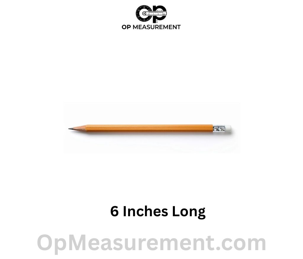 Unused Wooden Pencil After First Sharpening that measure 6 Inches long