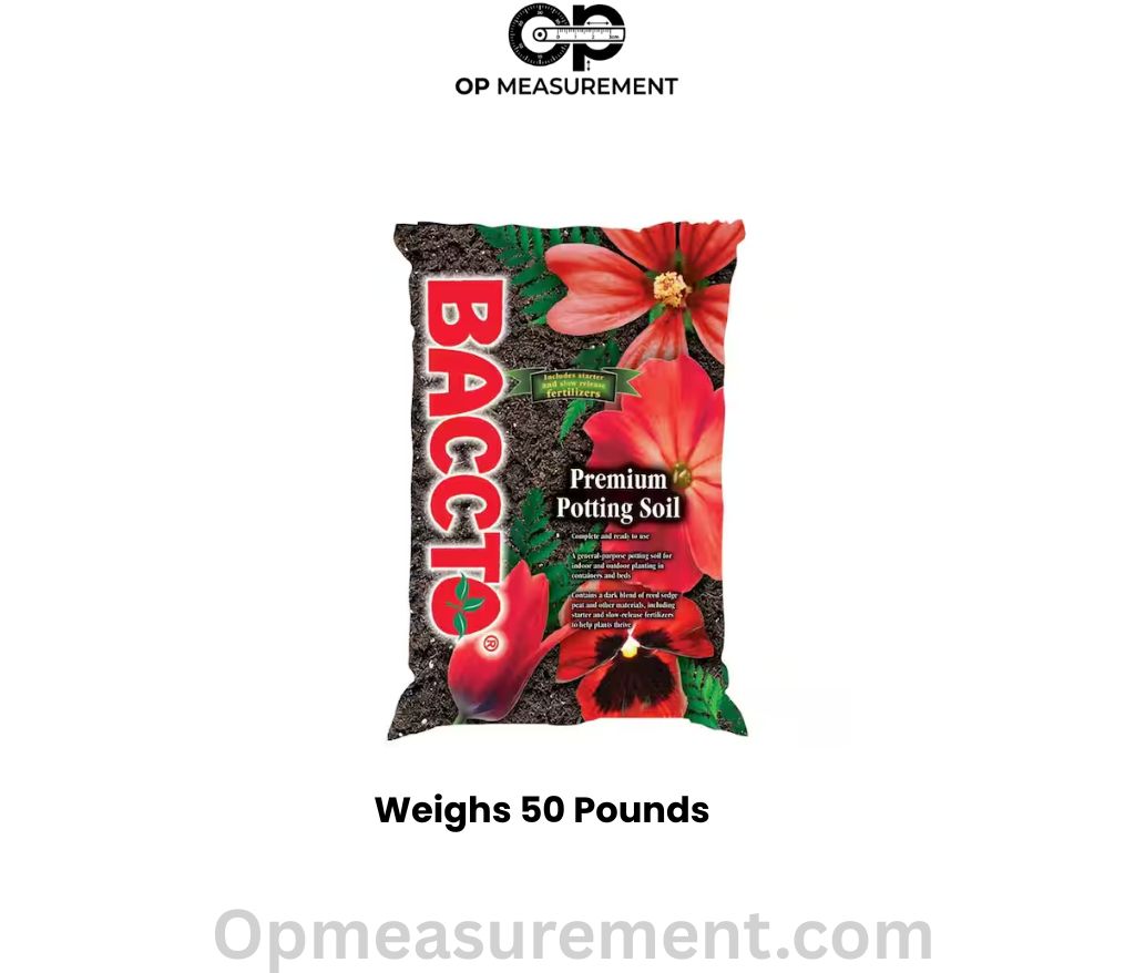 A Bag of Garden Soil that weighs exactly 50 pounds