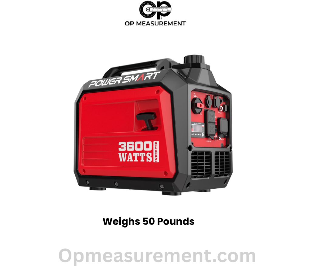 A Small Portable Generator that weighs exactly 50 pounds