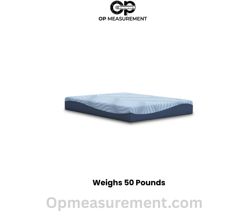 A Twin-Size Memory Foam Mattress that weighs exactly 50 pounds