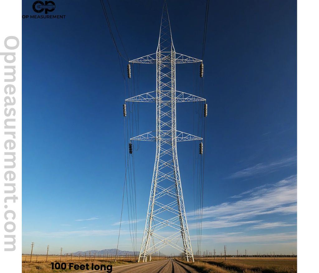 High-Voltage Utility Tower (Smaller Type) That Are 100 Feet long