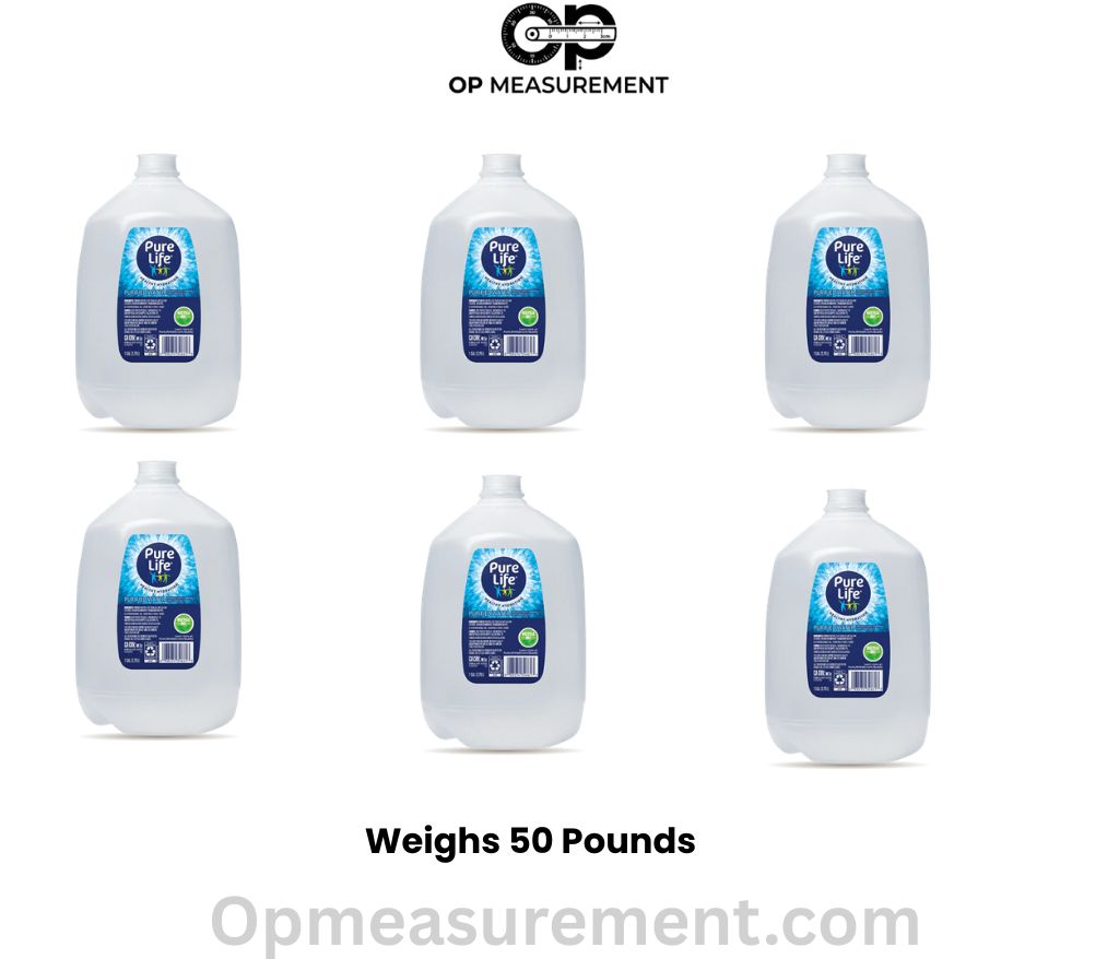 Six Gallons of Fresh Water that weighs exactly 50 pounds