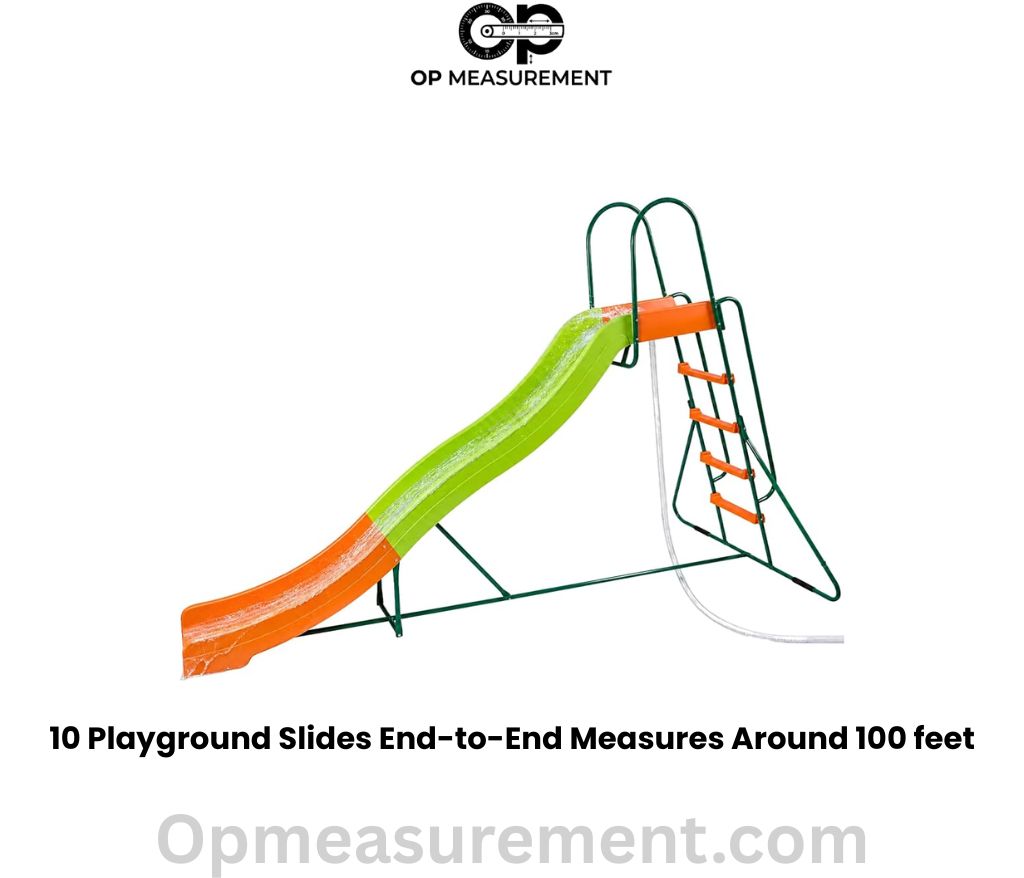 Ten Playground Slides End-to-End That Are 100 Feet long