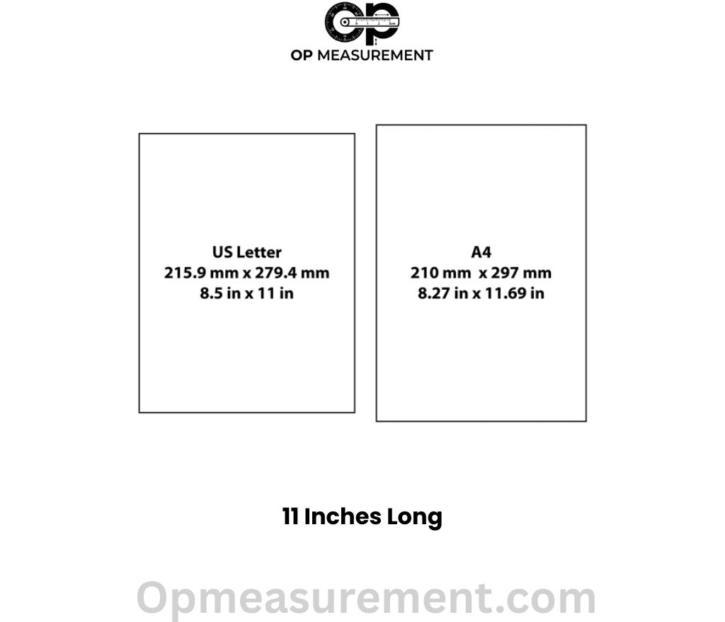 US Letter Paper That Are 11 Inches Long
