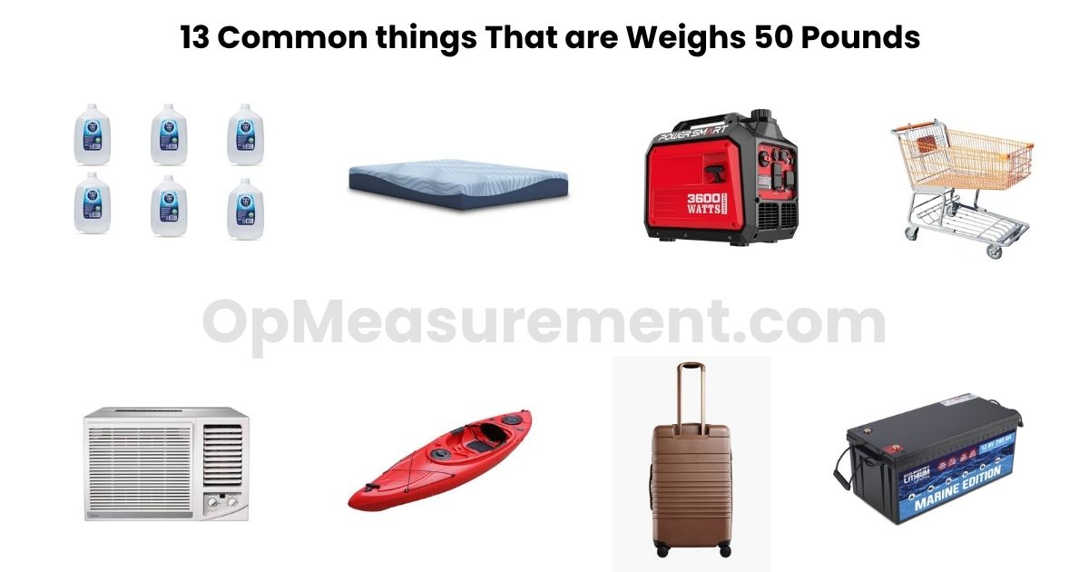 What Weighs 50 Pounds? 13 Objects That Make the Number Click
