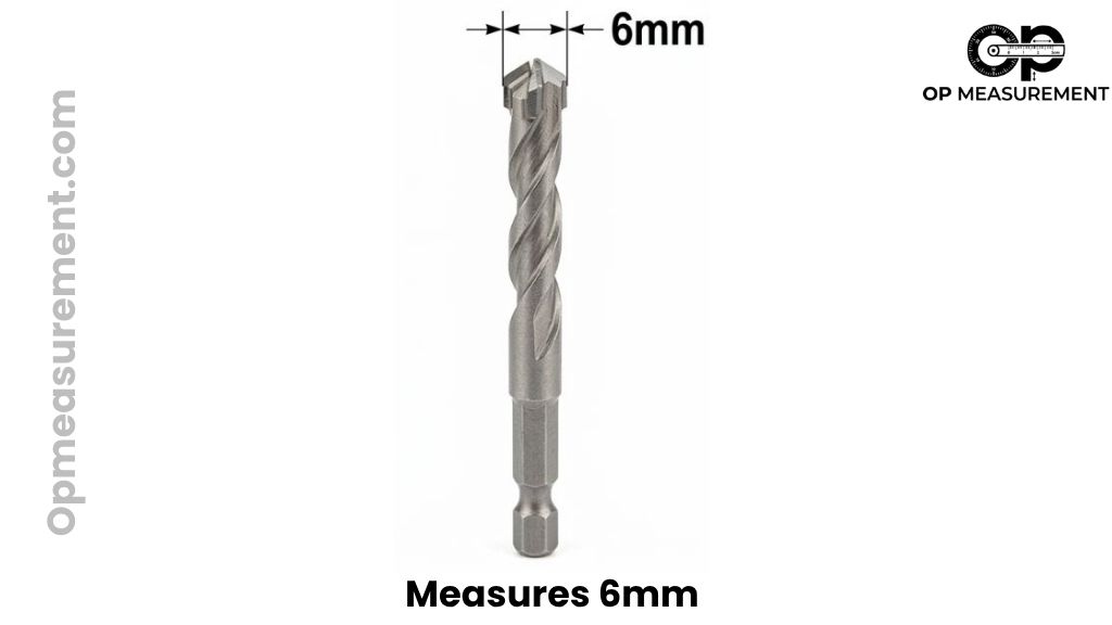 6mm Masonry Drill Bit That Is About 6mm Long
