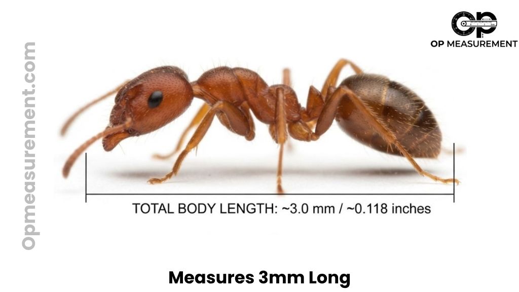 A Standard Red Fire Ant Worker That Are About 3mm Long
