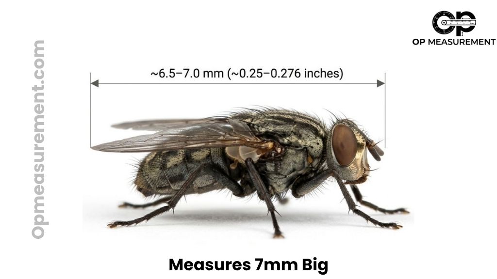 Adult Housefly That Is About 7mm Big