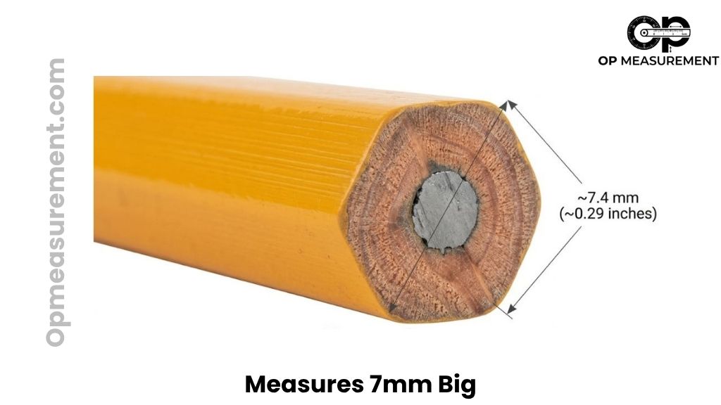 Hexagonal Pencil Thickness That Is About 7mm Big