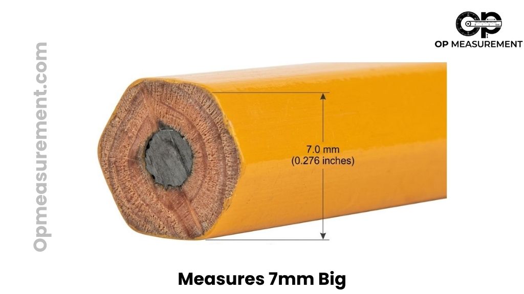 Standard Hexagonal Wooden Pencil That Are About 7mm Long