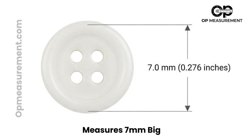 Standard Shirt Button That Is About 7mm Big