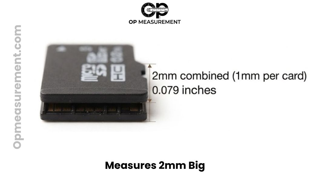 Two Stacked MicroSD Cards That Are About 2mm long