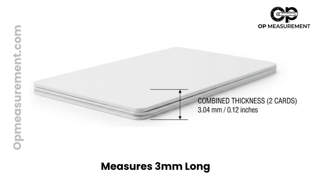 Four Standard Credit Cards Stacked That Are About 3mm Thick
