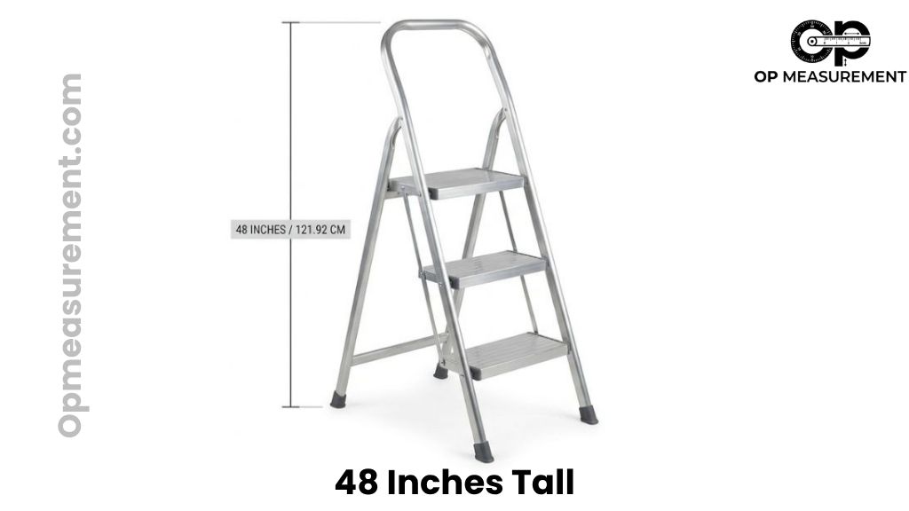 3-Step Aluminum Step Stool That Are 48 Inches Long