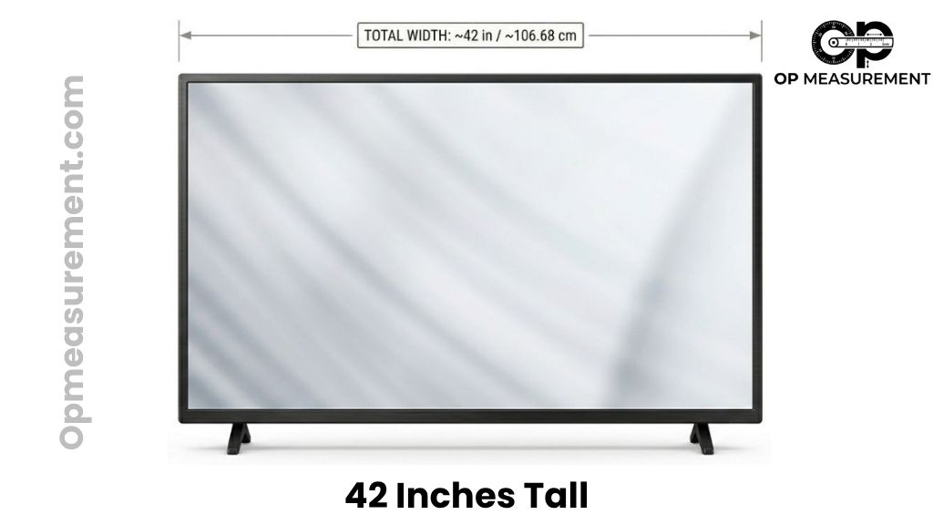 42-Inch TV Screen That Is 42 Inches Tall
