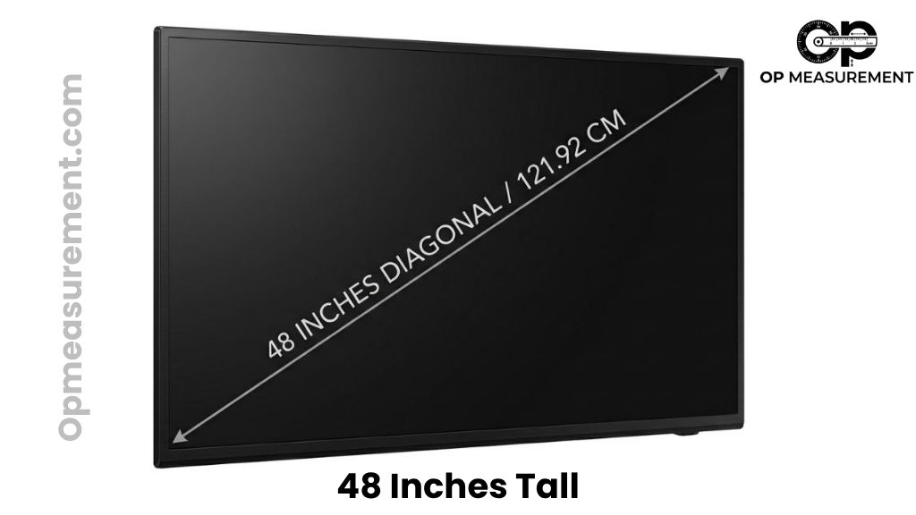 48-Inch LED Smart TV That Measures 48 Inches Tall