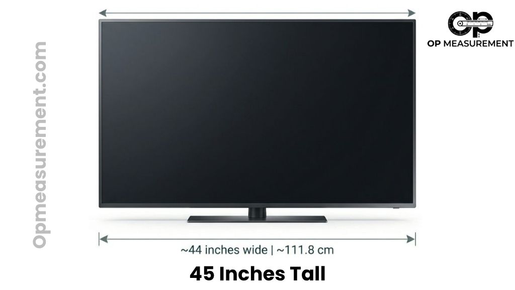 50-Inch Flat Screen TV That Are 45 Inches Tall