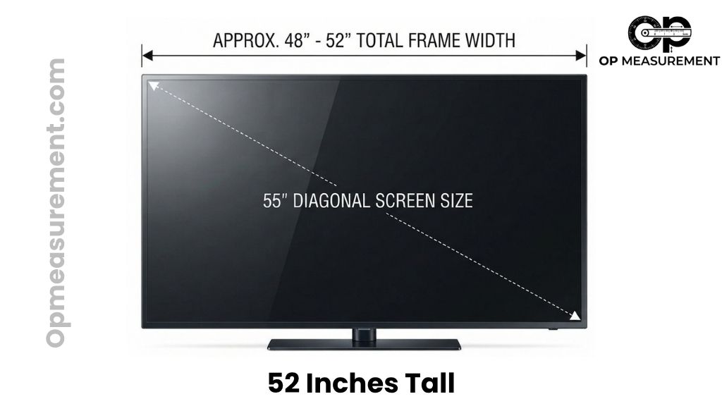 55-Inch TV That Is About 52 Inches Long