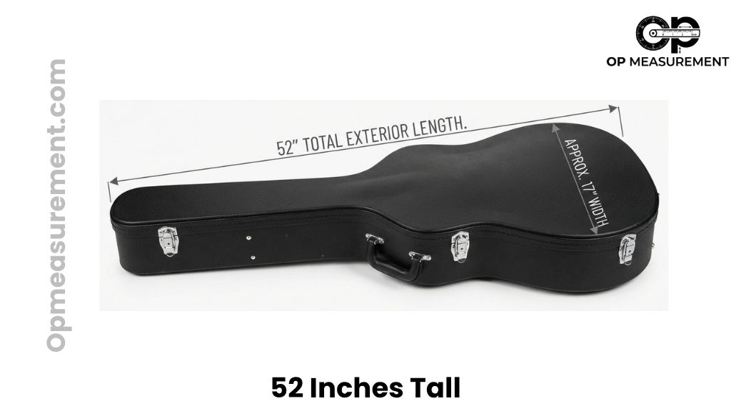 Acoustic Guitar Hard-Shell Case That Are About 52 Inches Long