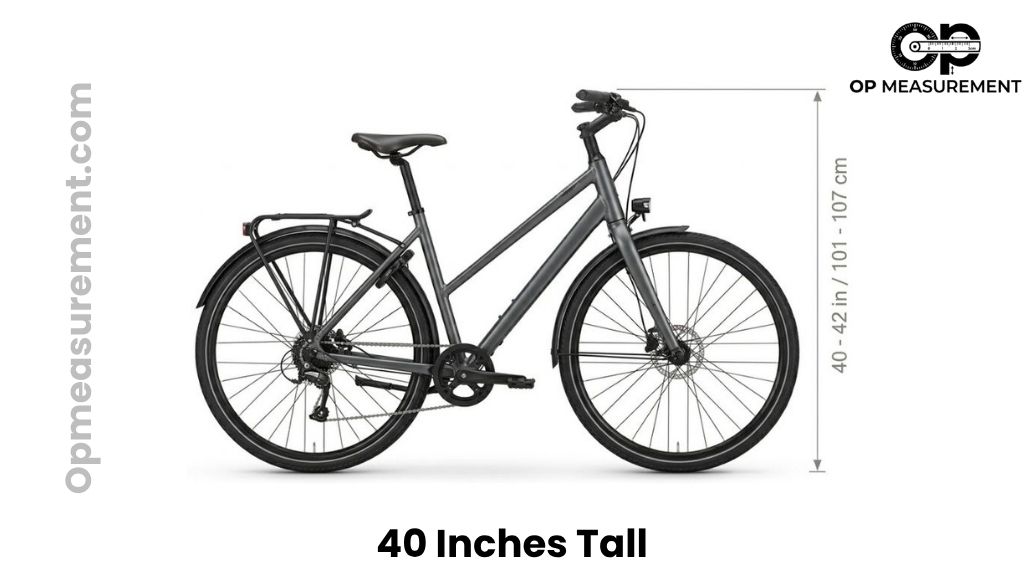 Adult Bicycle Height: Floor to Handlebars That Are 40 Inches Long