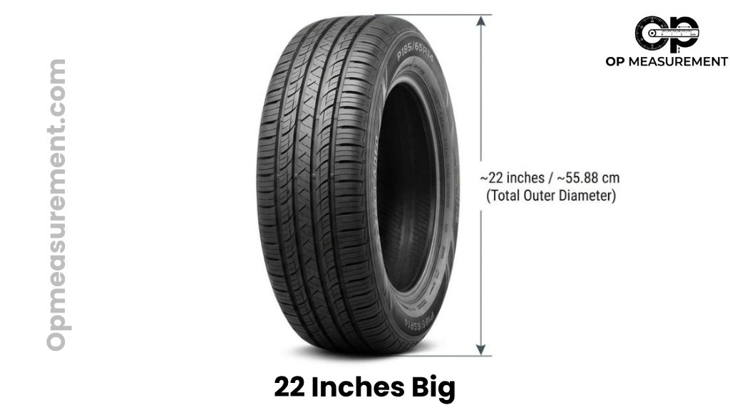 Average Car Tire That Are About 22 Inches Big
