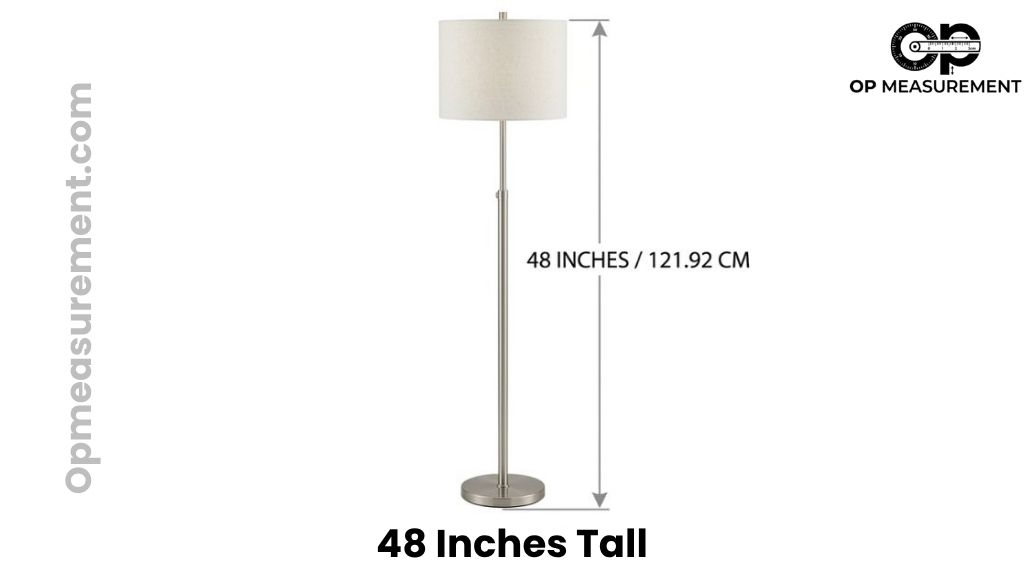 Compact Floor Lamp That Measures 48 Inches Tall