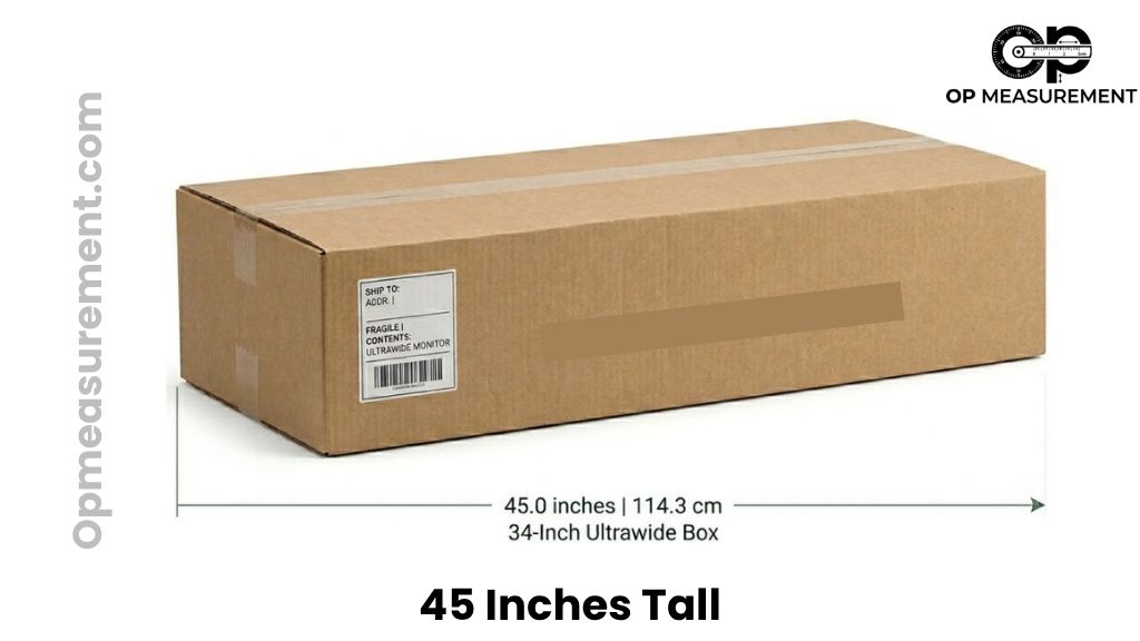 Desktop Monitor Shipping Box That Is 45 Inches Tall