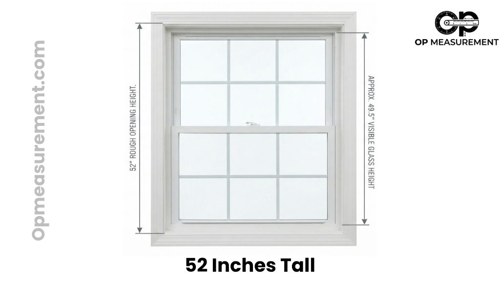Double-Hung Window That Are About 52 Inches Long